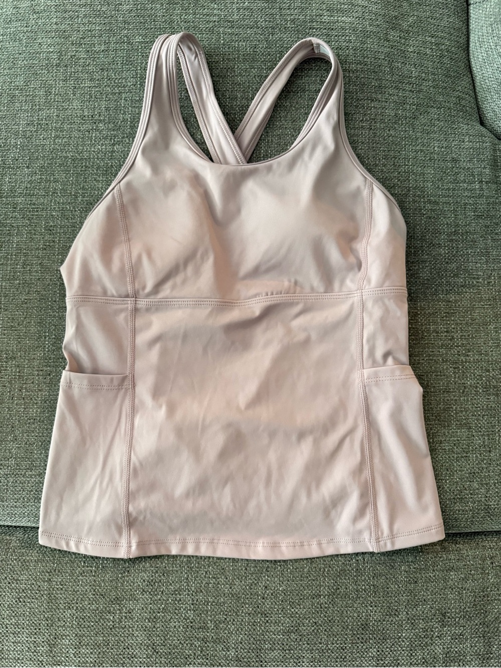 SHEIN Blush Pink Racerback Tank Top